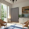 Finished solid-color curtains, cross-border Amazon curtains, blackout curtains, foreign trade curtain fabric, Nordic soft gauze curtains, blackout fabric, cross-border curtains, finished bath curtains, simple style details Picture